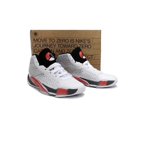 کتونی نایک ایرجردن 38 سفید قرمز Nike Air Jordan 38 White Red - Image 3