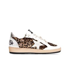 کتونی کژوال گلدن گوس پلنگی بندی Golden Goose White Leopard