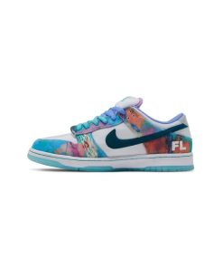 کفش کژوال نایک اس بی دانک سفید فیروزه ای Nike Sb Dunk Low Futura Laboratories Bleached Aqua