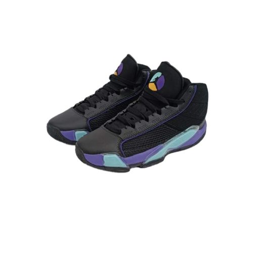 کتونی نایک ایرجردن 38 مشکی آبی بنفش Nike Air Jordan 38 Black Blue Purple - Image 3