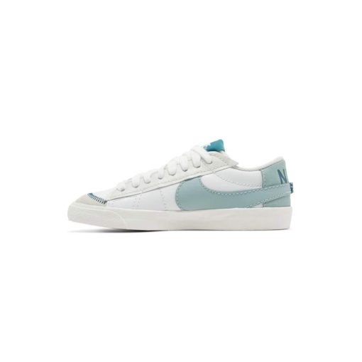 کفش نایک بلیزر جومبو ساق کوتاه سفید سبزآبی Nike Blazer Low Jumbo Summit White Geode Teal