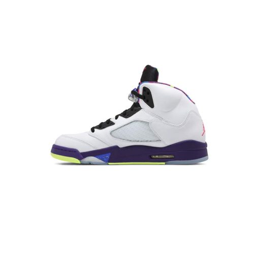 نایک ایرجردن 5 سفید بنفش صورتی Nike Air Jordan 5 Retro Alternate Bel-Air