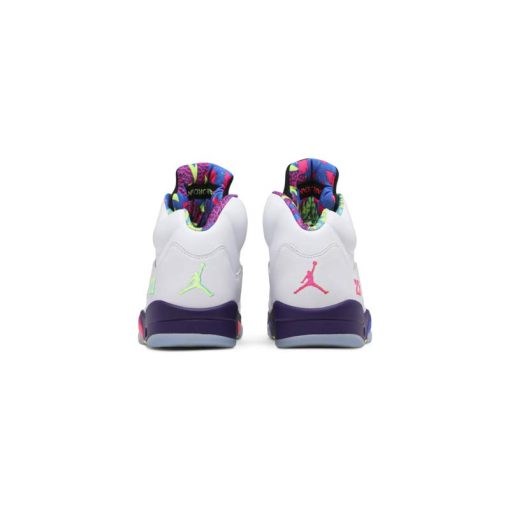 نایک ایرجردن 5 سفید بنفش صورتی Nike Air Jordan 5 Retro Alternate Bel-Air
