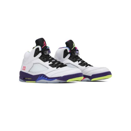 نایک ایرجردن 5 سفید بنفش صورتی Nike Air Jordan 5 Retro Alternate Bel-Air