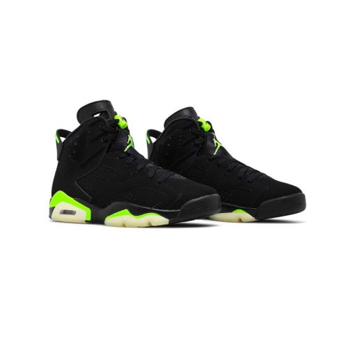 نایک ایرجردن 6 مشکی سبز Nike Air Jordan 6 Retro Black Electric Green