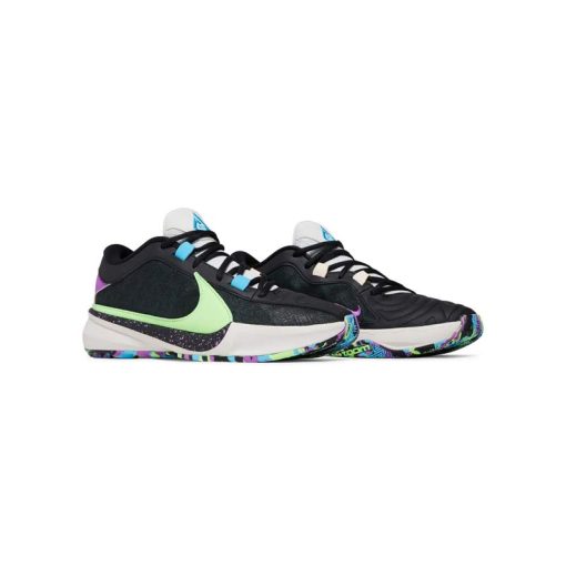 کتونی نایک فریک 5 مشکی سبز بنفش Nike Zoom Freak 5 Made in Sepolia
