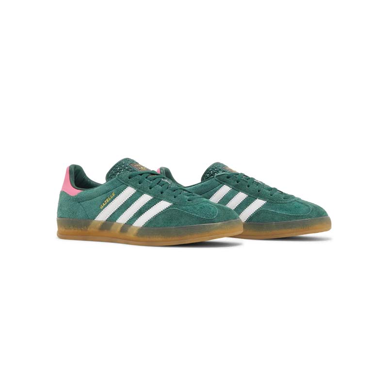 کفش آدیداس گزل سبز صورتی Adidas Gazelle Indoor Collegiate Green Pink