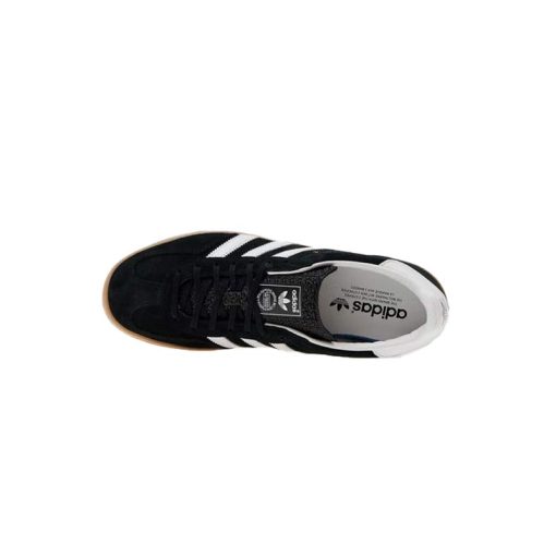 کفش آدیداس گزل مشکی سفید قهوه ای Adidas Gazelle Indoor Core Black White
