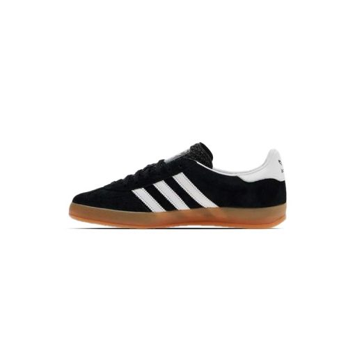 کفش آدیداس گزل مشکی سفید قهوه ای Adidas Gazelle Indoor Core Black White