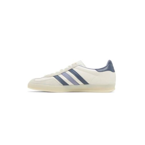 کفش آدیداس گزل کرم سفید سورمه ای Adidas Gazelle Indoor White Preloved Ink