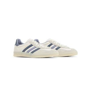 کفش آدیداس گزل کرم سفید سورمه ای Adidas Gazelle Indoor White Preloved Ink