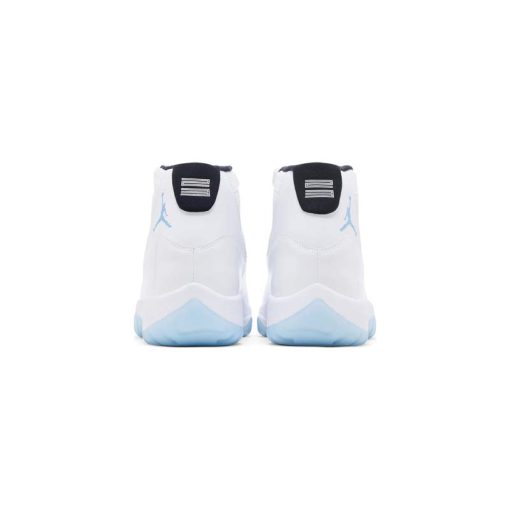 کفش ساقدار نایک ایرجردن 11 سفید آبی Nike Air Jordan 11 Retro Columbia Legend Blue
