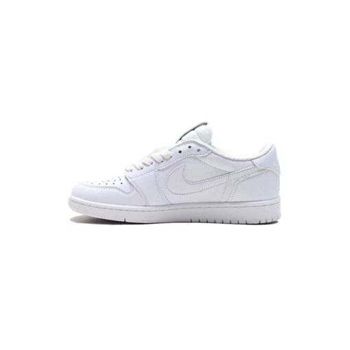 نایک ایرجردن 1 تراویس اسکات تمام سفید Nike Air Jordan 1 Low Travis Scott White Party