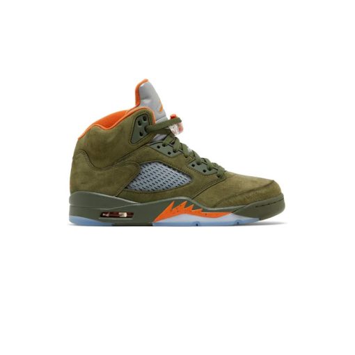 نایک ایرجردن 5 سبز زیتونی نارنجی Nike Air Jordan 5 Retro Olive