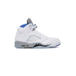 نایک ایرجردن 5 سفید طوسی آبی Nike Air Jordan 5 Retro Stealth 2.0