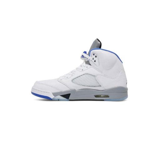 نایک ایرجردن 5 سفید طوسی آبی Nike Air Jordan 5 Retro Stealth 2.0
