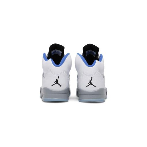 نایک ایرجردن 5 سفید طوسی آبی Nike Air Jordan 5 Retro Stealth 2.0