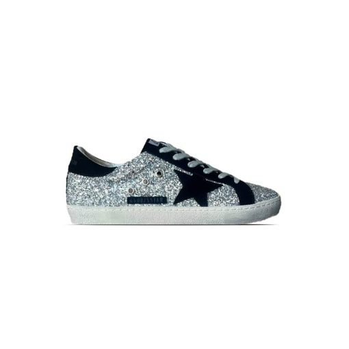 کتونی کژوال گلدن گوس مشکی نقره ای Golden Goose Black Silver