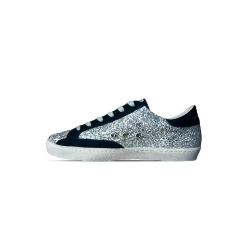 کتونی کژوال گلدن گوس مشکی نقره ای Golden Goose Black Silver
