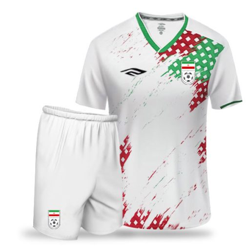 پیراهن و شورت تمرینی ایران Iran F0208 Team White Green Red