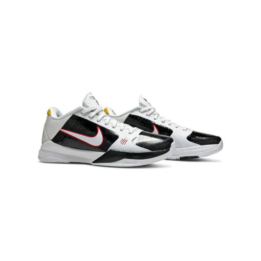 کتونی بسکتبال نایک کوبی 5 سفید مشکی Nike Zoom Kobe 5 Protro Alternate Bruce Lee