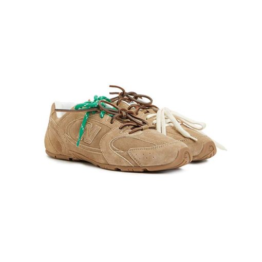 کتونی نیوبالانس 530 میومیو کرم New Balance 530 SL Miu Miu Sl Suede Brown