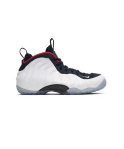 کفش بسکتبالی نایک فومپوزیت وان سفید سورمه ای Nike Air Foamposite One Olympic