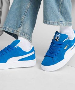 کفش کژوال پوما سوئد ایکس لارج آبی سفید Puma Suede XL Team Royal Blue