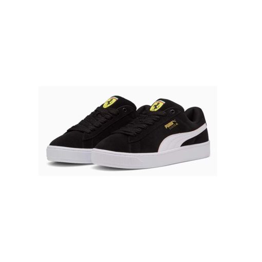 کفش کژوال پوما سوئد ایکس لارج مشکی سفید فراری Puma Suede XL Scuderia Ferrari Black White