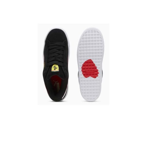 کفش کژوال پوما سوئد ایکس لارج مشکی سفید فراری Puma Suede XL Scuderia Ferrari Black White