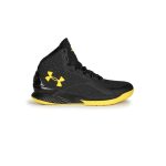 کتونی بسکتبال آندر آرمور استفن کری 1 مشکی زرد Under Armour Curry 1 Championship Pack