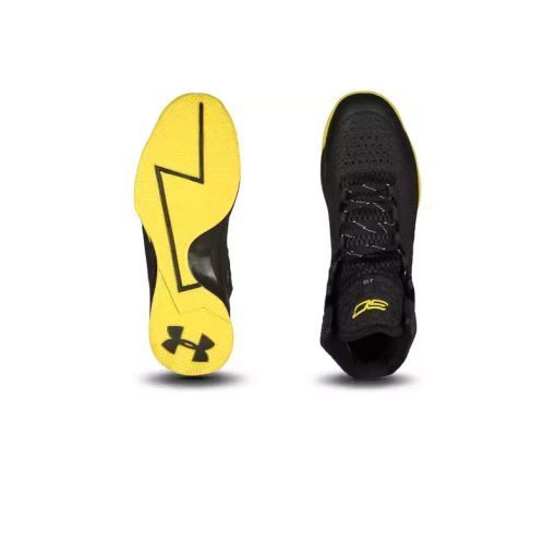 کتونی بسکتبال آندر آرمور استفن کری 1 مشکی زرد Under Armour Curry 1 Championship Pack