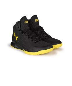 کتونی بسکتبال آندر آرمور استفن کری 1 مشکی زرد Under Armour Curry 1 Championship Pack