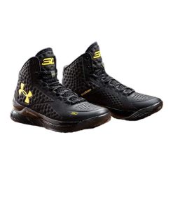 کتونی بسکتبال آندر آرمور استفن کری 1 مشکی طلایی Under Armour Curry 1 Blackout