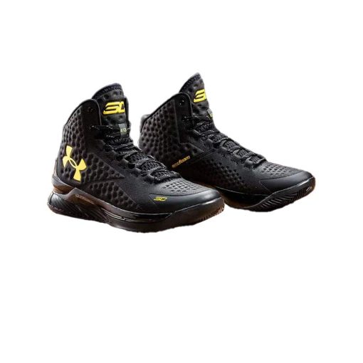 کتونی بسکتبال آندر آرمور استفن کری 1 مشکی طلایی Under Armour Curry 1 Blackout
