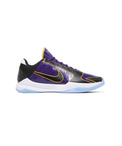 کتونی بسکتبال نایک کوبی 5 مشکی بنفش زرد Nike Zoom Kobe 5 Protro 5x Champ