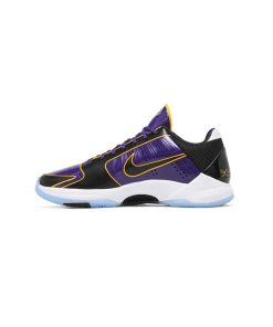 کتونی بسکتبال نایک کوبی 5 مشکی بنفش زرد Nike Zoom Kobe 5 Protro 5x Champ