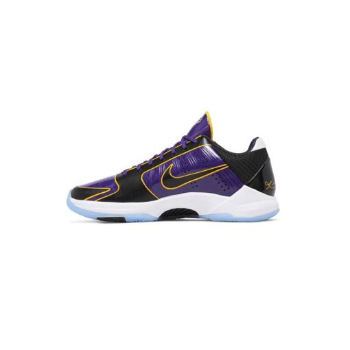 کتونی بسکتبال نایک کوبی 5 مشکی بنفش زرد Nike Zoom Kobe 5 Protro 5x Champ