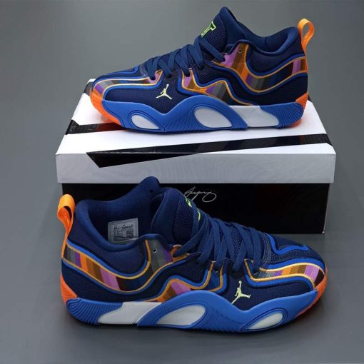 کتونی نایک جردن تیتوم 3 آبی نارنجی Nike Jordan Tatum 3 Blue Orange