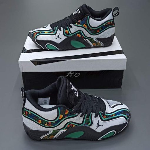 کتونی نایک جردن تیتوم 3 مشکی سفید سبز Nike Jordan Tatum 3 Black White Green