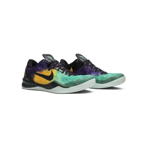کتونی نایک کوبی 8 مشکی طوسی زرد آبی Nike Kobe 8 Easter