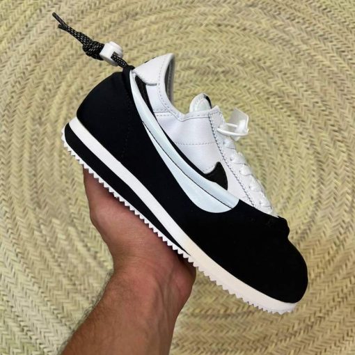 کتونی نایک کورتز clot مشکی سفید Nike Cortez SPCLOT CLOTEZ Yin Yang