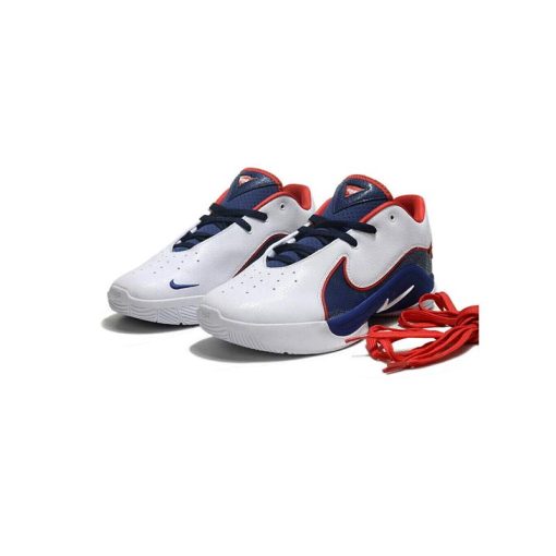 کفش بسکتبال نایک لبرون 22 سفید آبی آمریکا Nike LeBron 22 USA