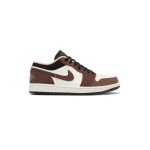 کتونی نایک ایرجردن 1 ساق کوتاه قهوه ای صورتی Nike Air Jordan 1 Low Mocha Brown