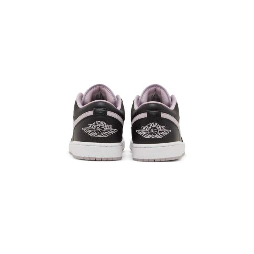 کتونی نایک ایرجردن 1 ساق کوتاه مشکی صورتی Nike Air Jordan 1 Low Black Iced Lilac