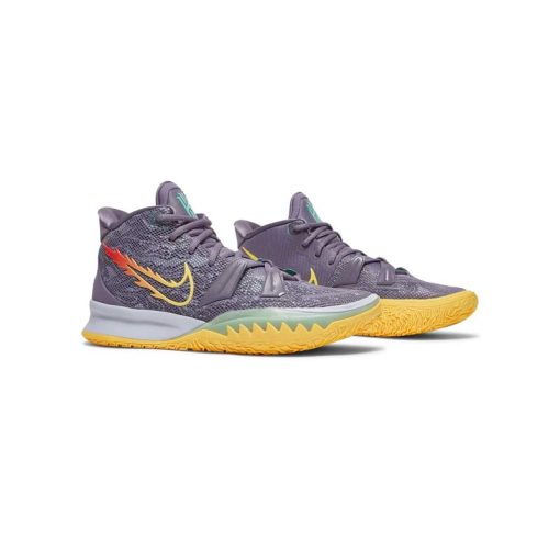 کفش بسکتبال نایکی کایری 7 بنفش زرد Nike Kyrie 7 Daybreak