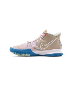 کفش بسکتبال نایکی کایری 7 صورتی آبی Nike Kyrie 7 1 World 1 People – Regal Pink