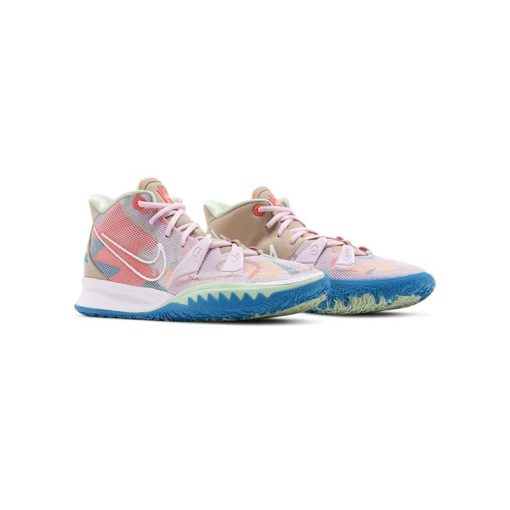 کفش بسکتبال نایکی کایری 7 صورتی آبی Nike Kyrie 7 1 World 1 People - Regal Pink
