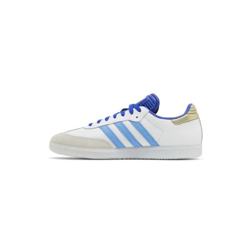 کتونى آدیداس سامبا سفید آبی لیونل مسی Adidas Samba Indoor Lionel Messi