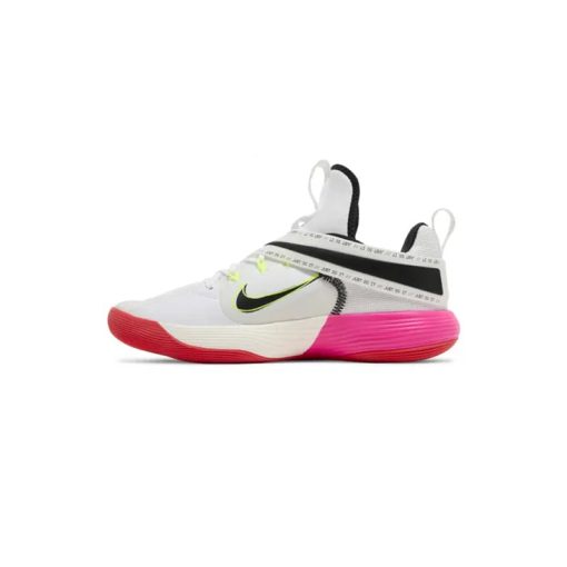 کتونی بسکتبال نایک ری اکت هایپرست سفید صورتی Nike React HyperSet LE Olympics
